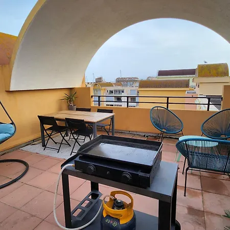 公寓 Le Roof Du Port, Nouveau, Bbq Duplex Clim Parking *